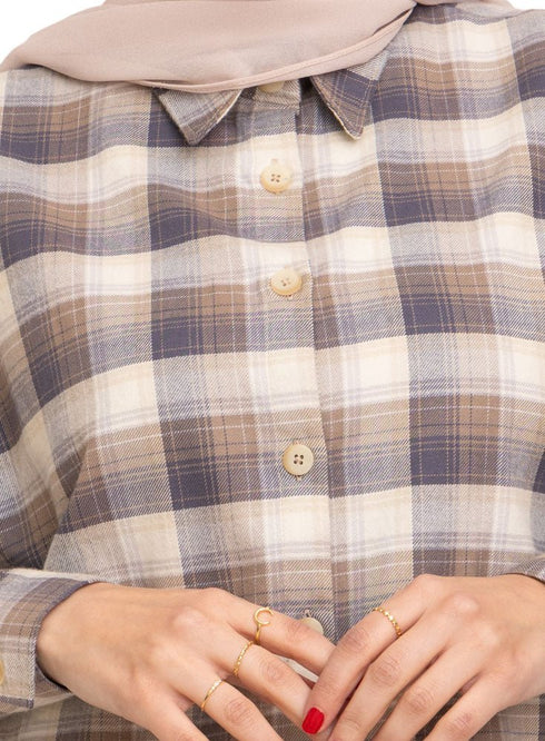 Design 23 Checkered O - V Shirt - Khotwh